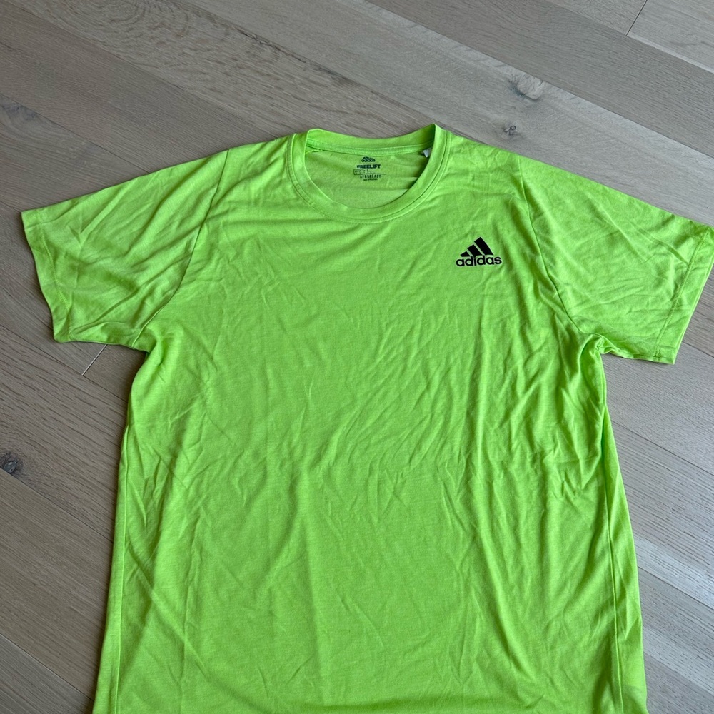 Adidas Men's Neon Green T-Shirt size XL